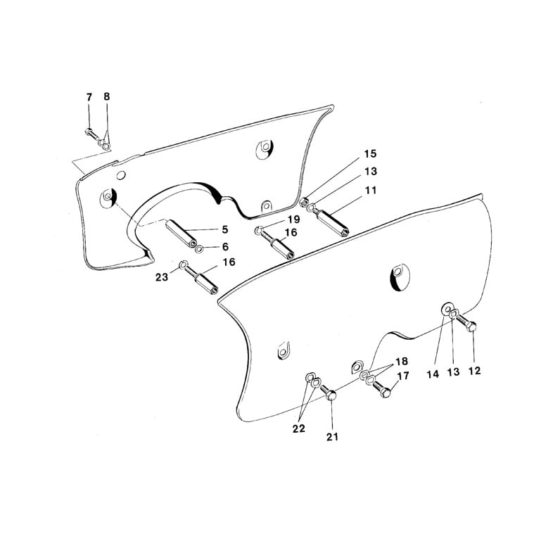 Monteringssats, Motorkåpor NTS för Kreidler RM/RMC