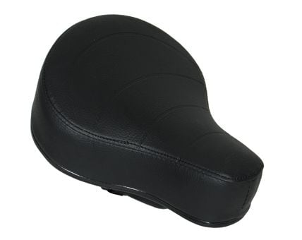 Sadel, Låg, Svart utan tryck (Puch Maxi)