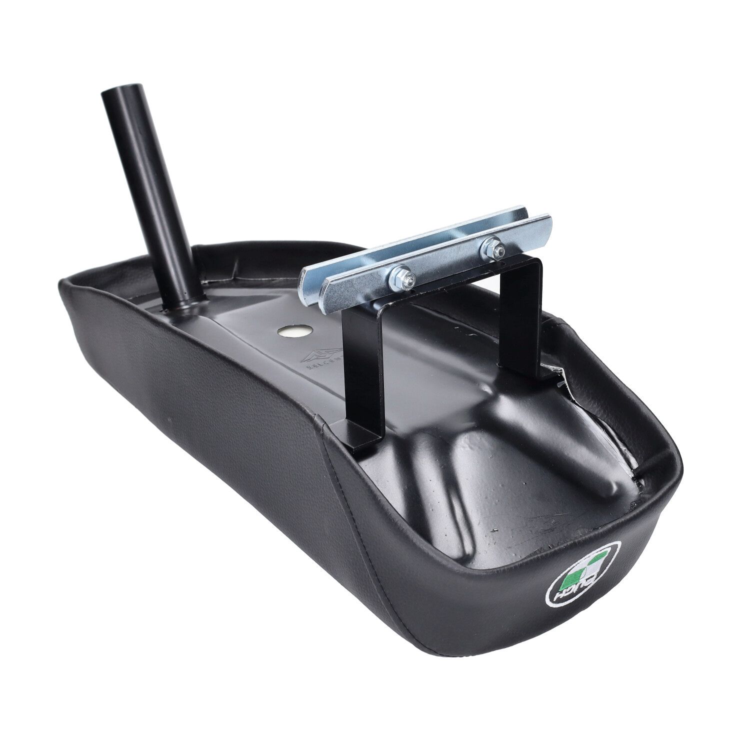 Sadel, Lång "Limpa" Svart m. logo (Puch Maxi)