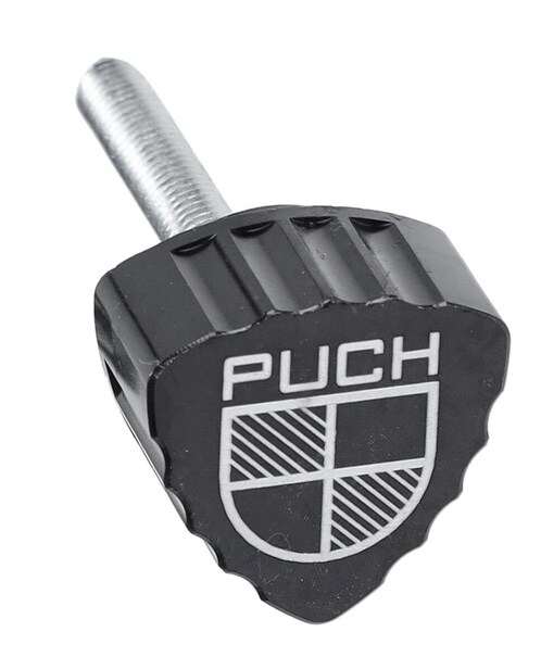 Kåpskruvsats, Svart m logo (Puch Maxi)
