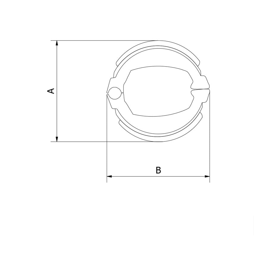 Bromsbacksats 100 x 20mm/Leleu 100mm