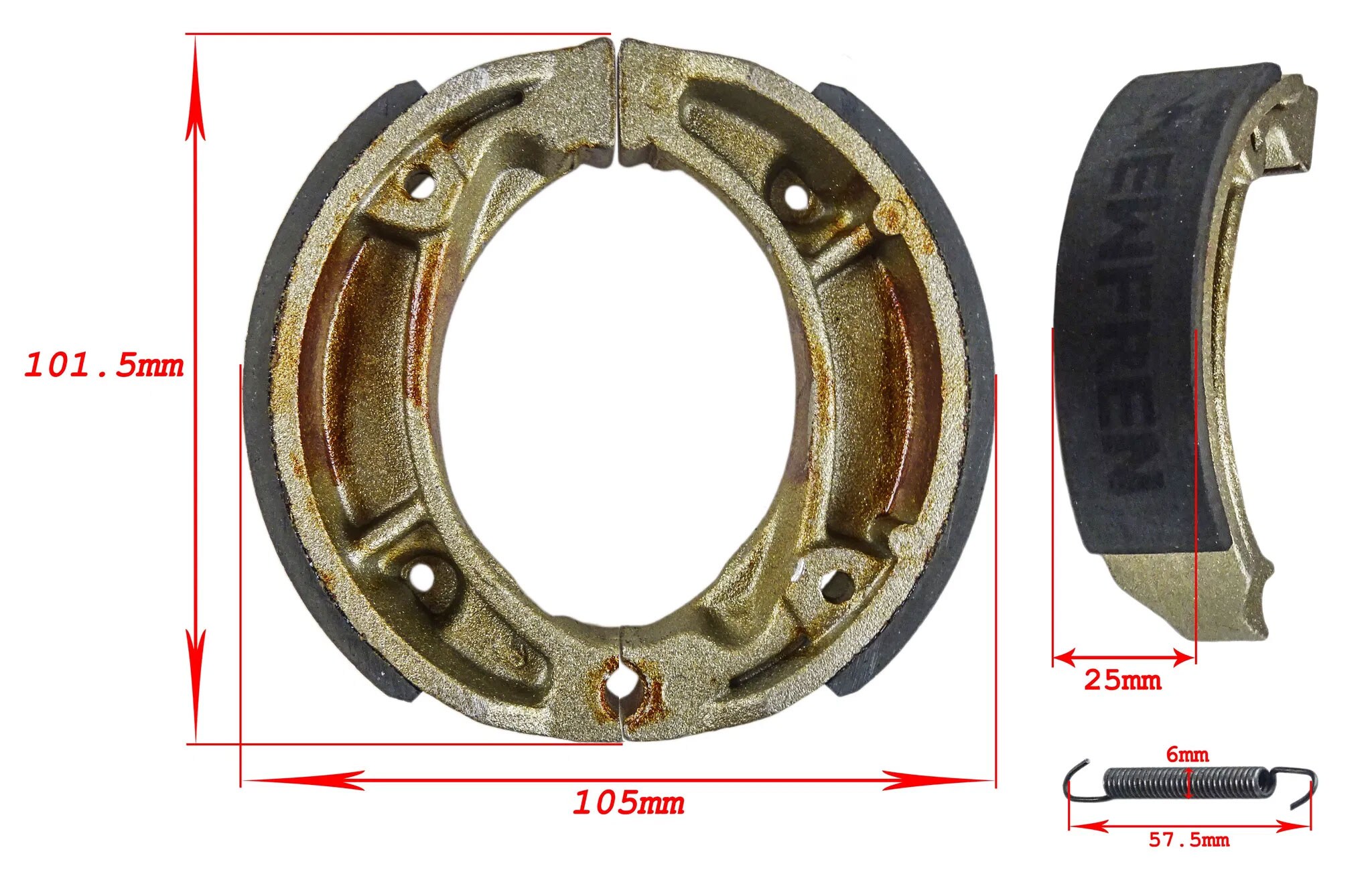 Bromsbacksats 110x25mm (Honda MB/MT50/Puch Hero) NEWFREN