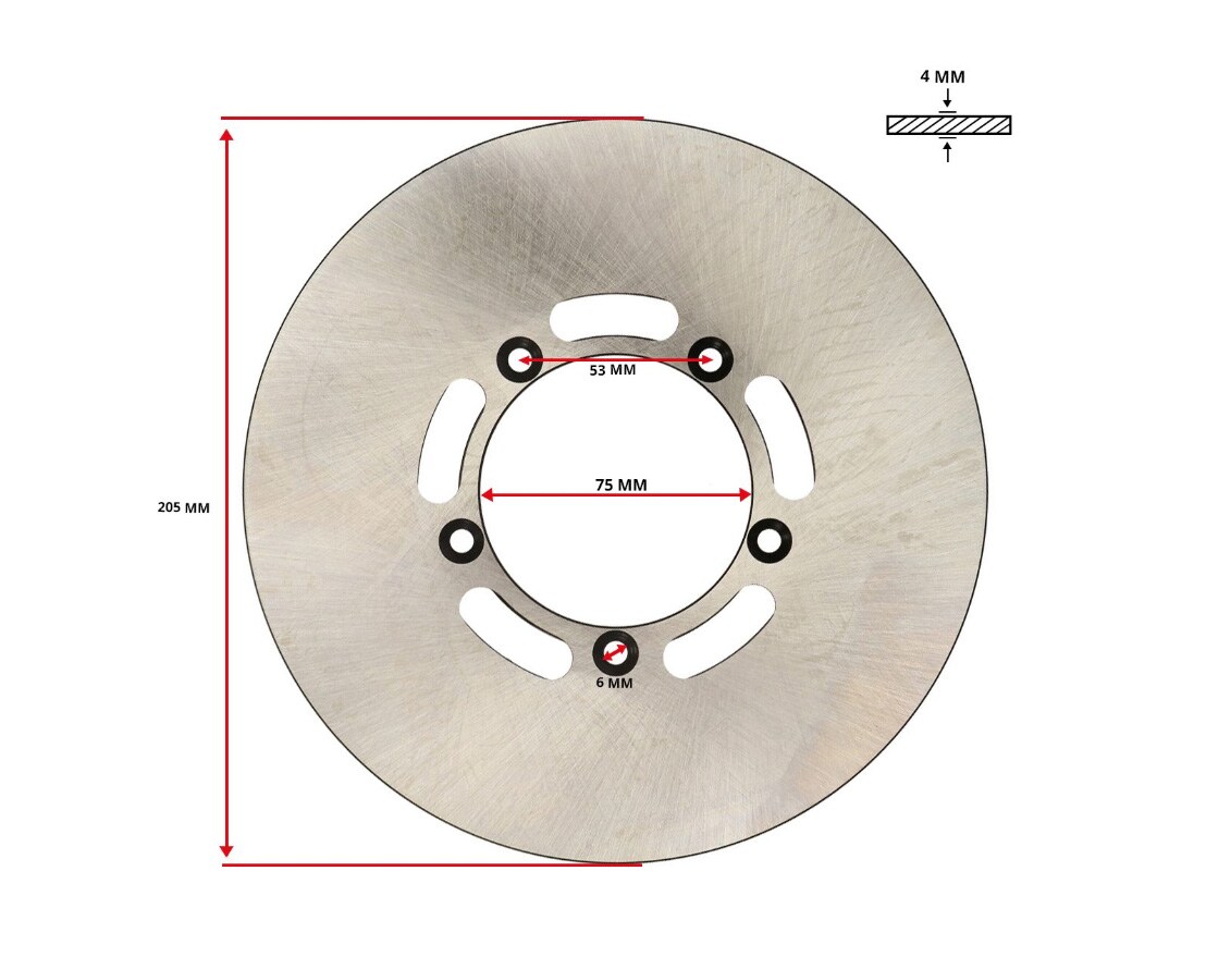 Bromsskiva, Kreidler RS/RMC
