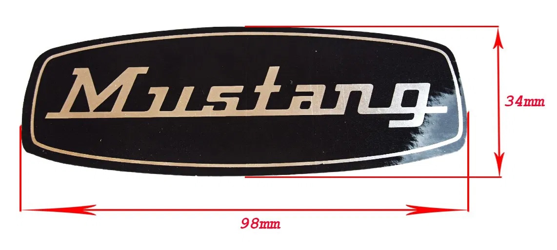 Dekal Silver, "Mustang"