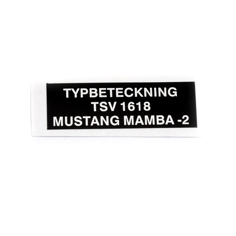 Typskylt Mustang Mamba-2