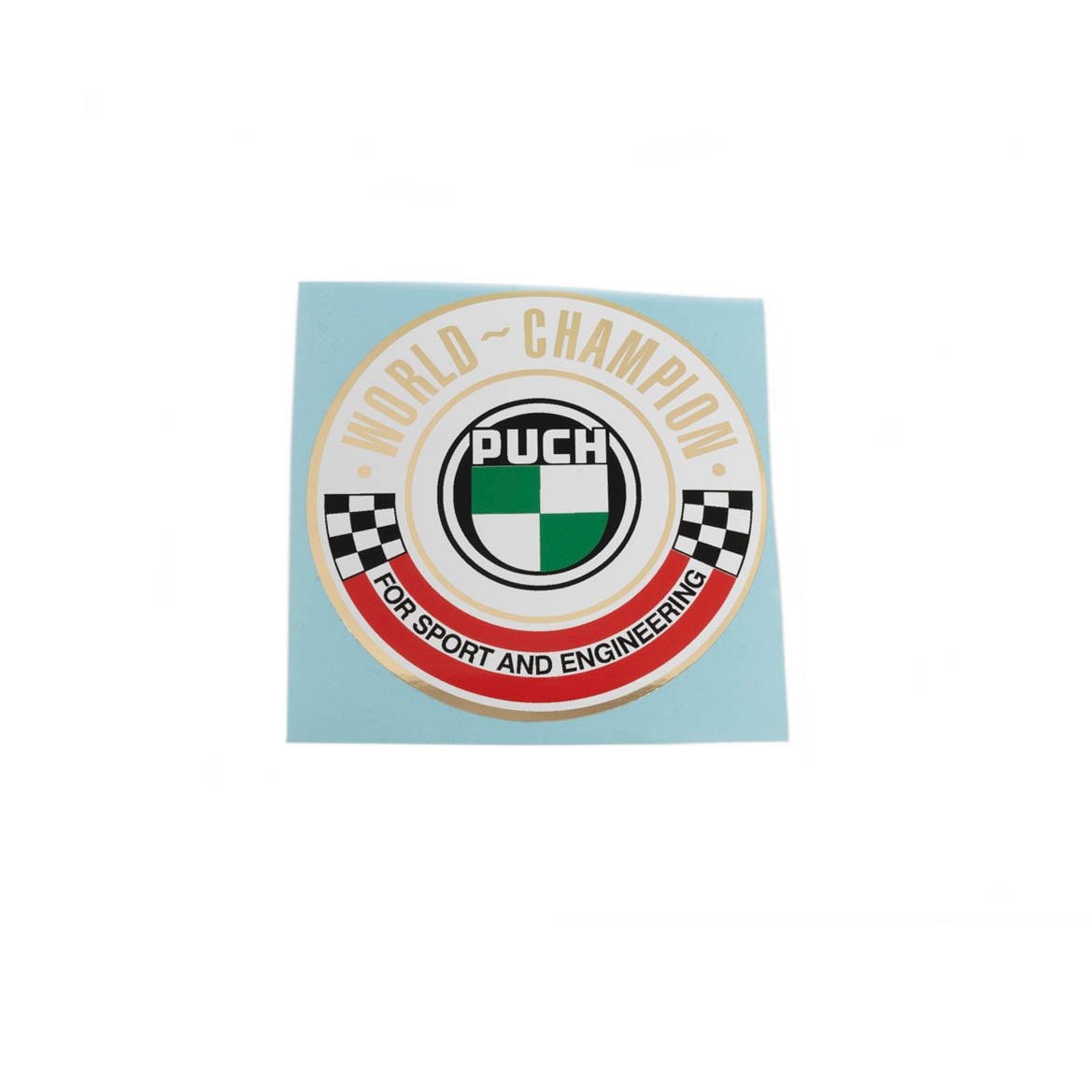 Dekal "World Champion" Ø 90,5mm (Puch)