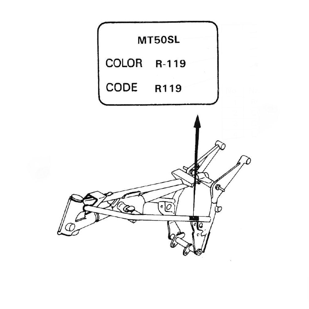 Dekal, färgkod NH-196 (Honda MT50SM 1991-93)