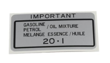 Dekal, oljeblandning Yamaha FS1 fr.o.m. 1978