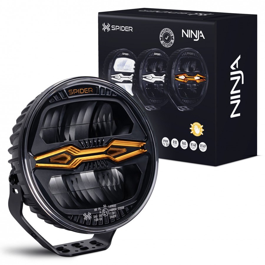 Extraljus LED X-SPIDER NINJA Rund - 12/24V