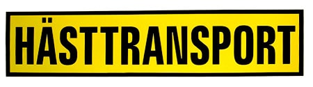 Dekal "Hästtransport" (900x200 mm)